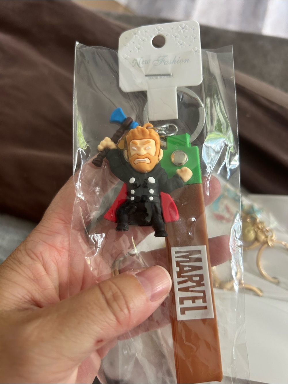 5/$25 Marvel Thor Keychain with Orange MARVEL Tag